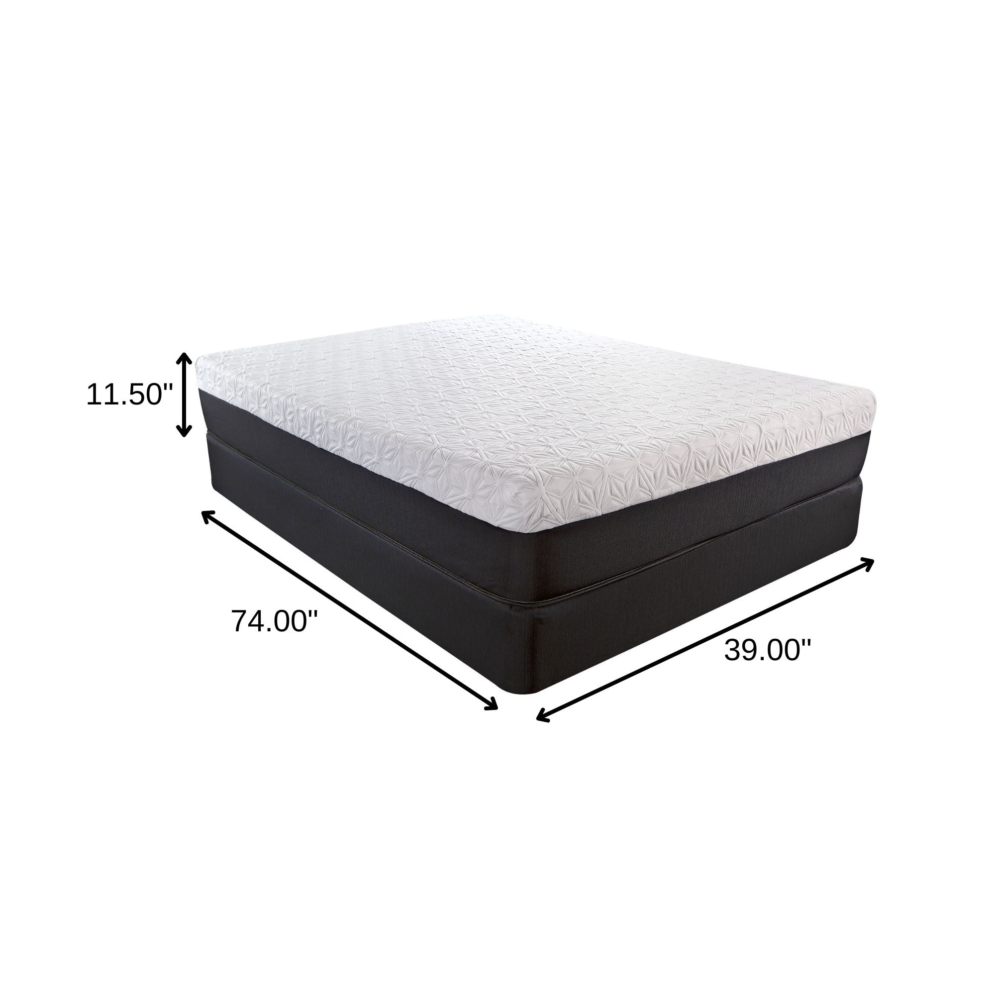 12" Foam Copper Infused Gel Memory Foam Mattress-Foam Mattresses-DECOROLALA