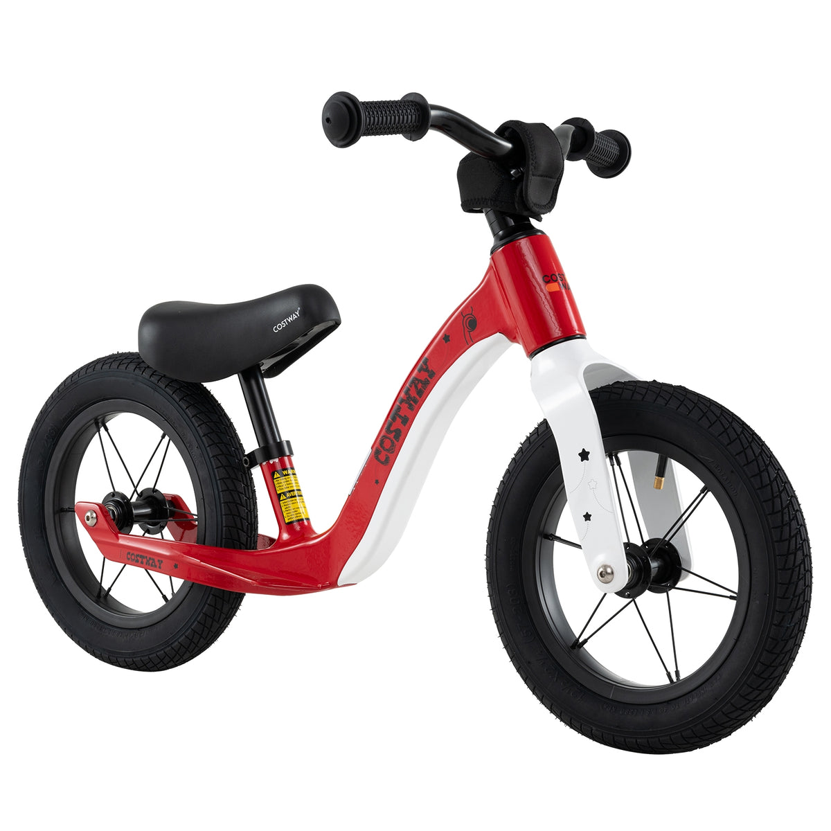 Draisienne de 12 pouces avec selle réglable et guidon rotatif pour enfants de plus de 36 mois