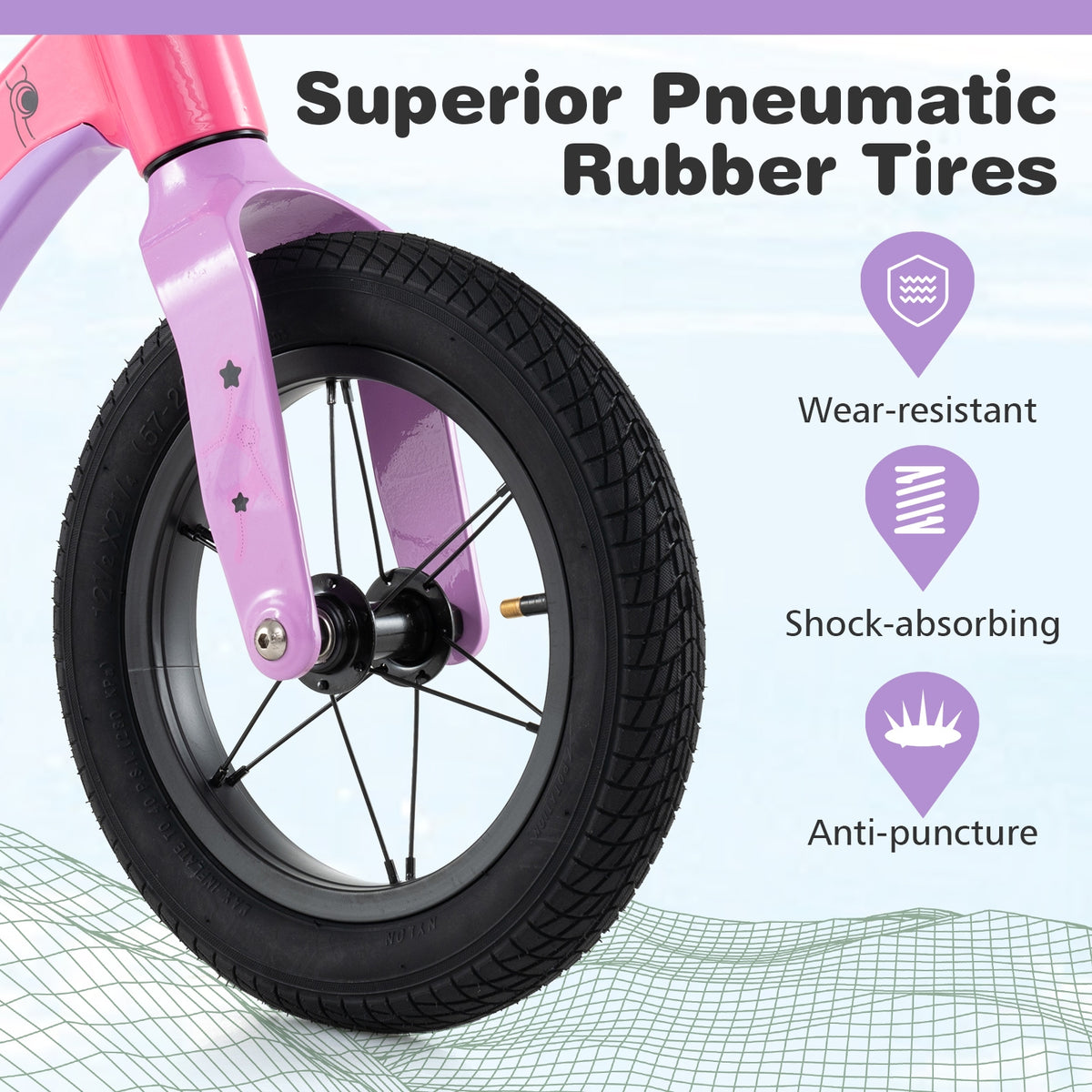 12-Inch Magnesium Alloy Balance Bike - Adjustable Seat & Handlebar
