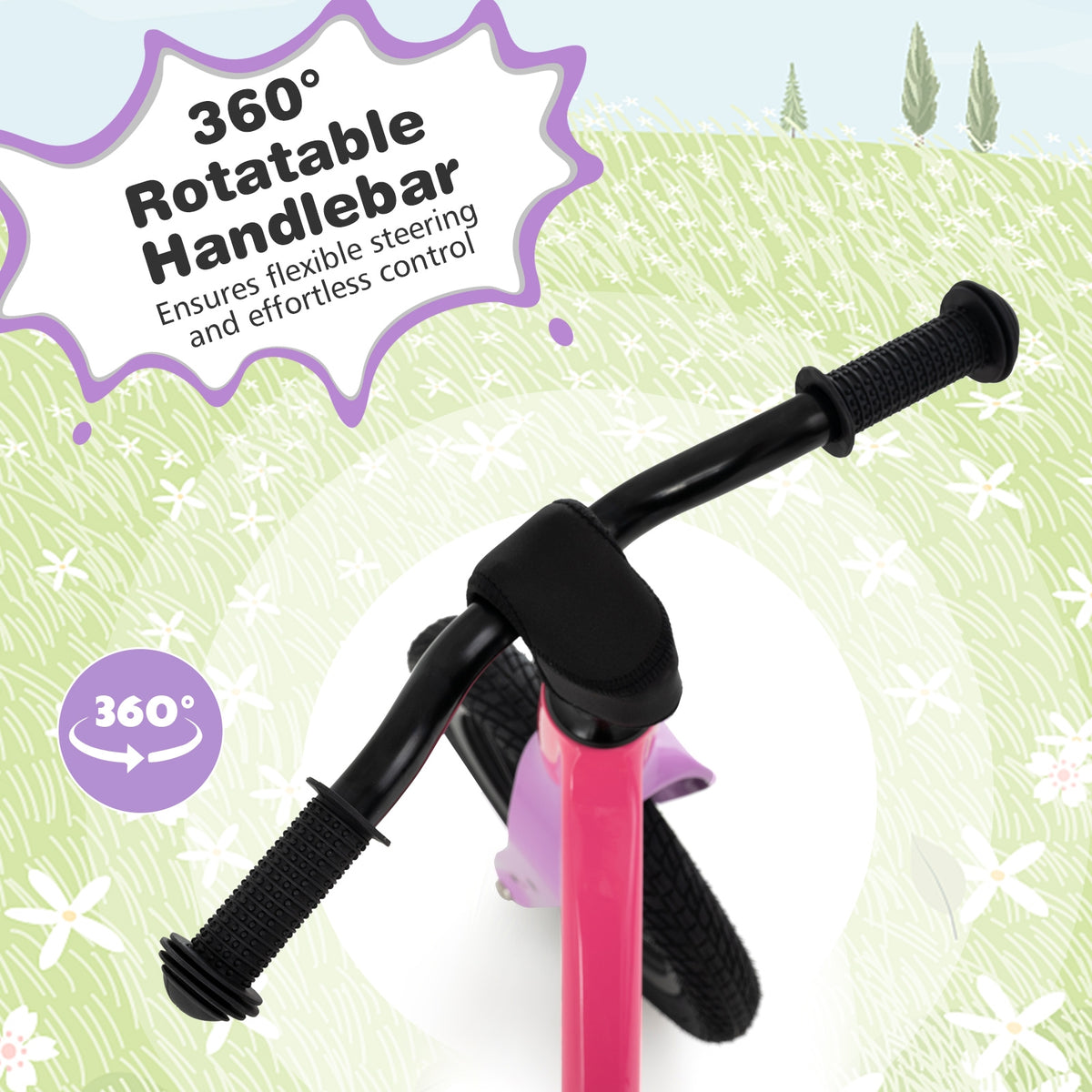 12-Inch Magnesium Alloy Balance Bike - Adjustable Seat & Handlebar