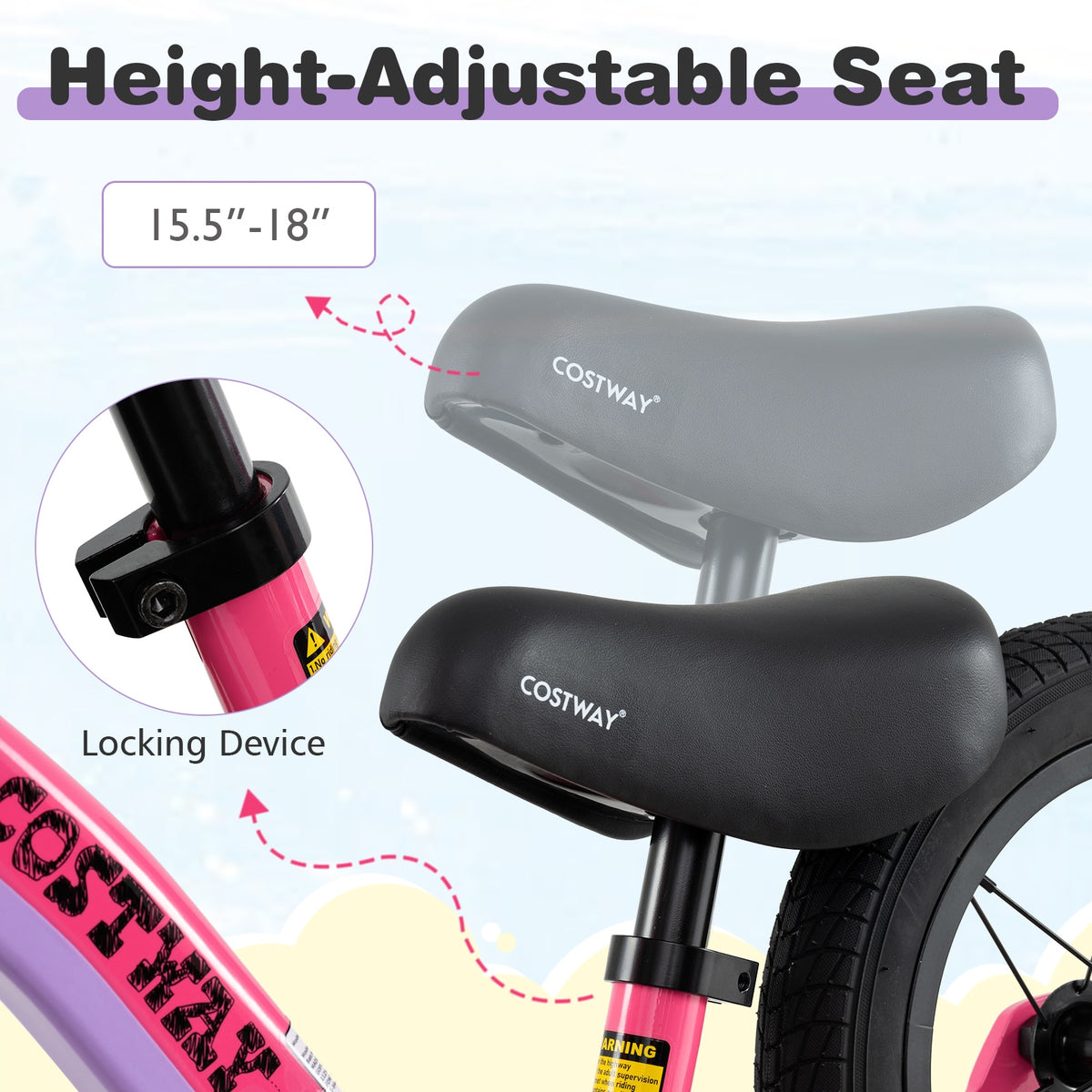 12-Inch Magnesium Alloy Balance Bike - Adjustable Seat & Handlebar