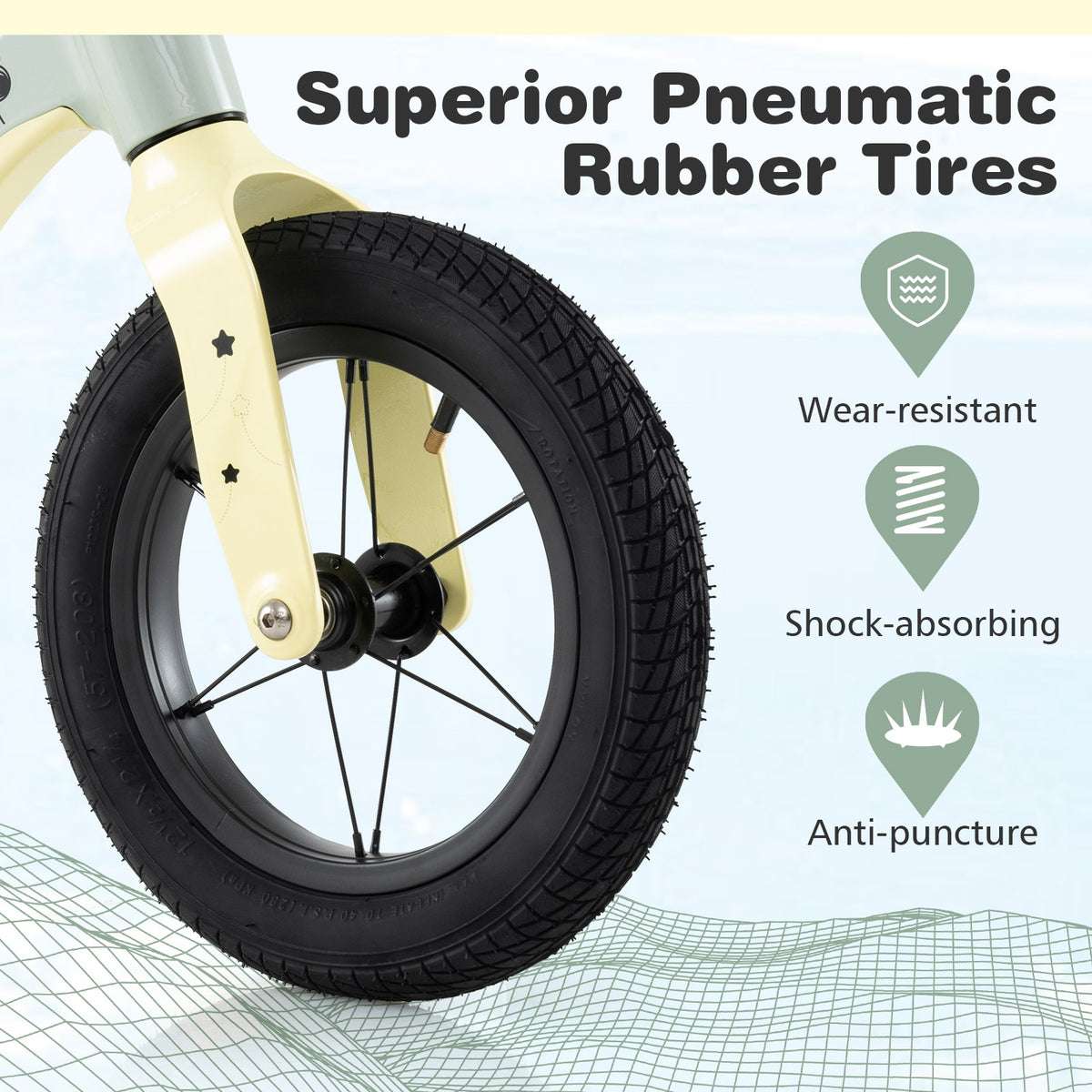 12-Inch Magnesium Alloy Balance Bike - Adjustable Seat & Handlebar