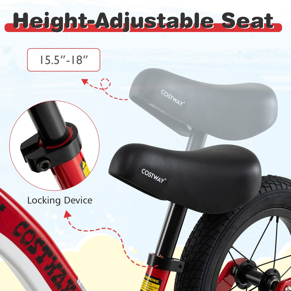 12-Inch Magnesium Alloy Balance Bike - Adjustable Seat & Handlebar