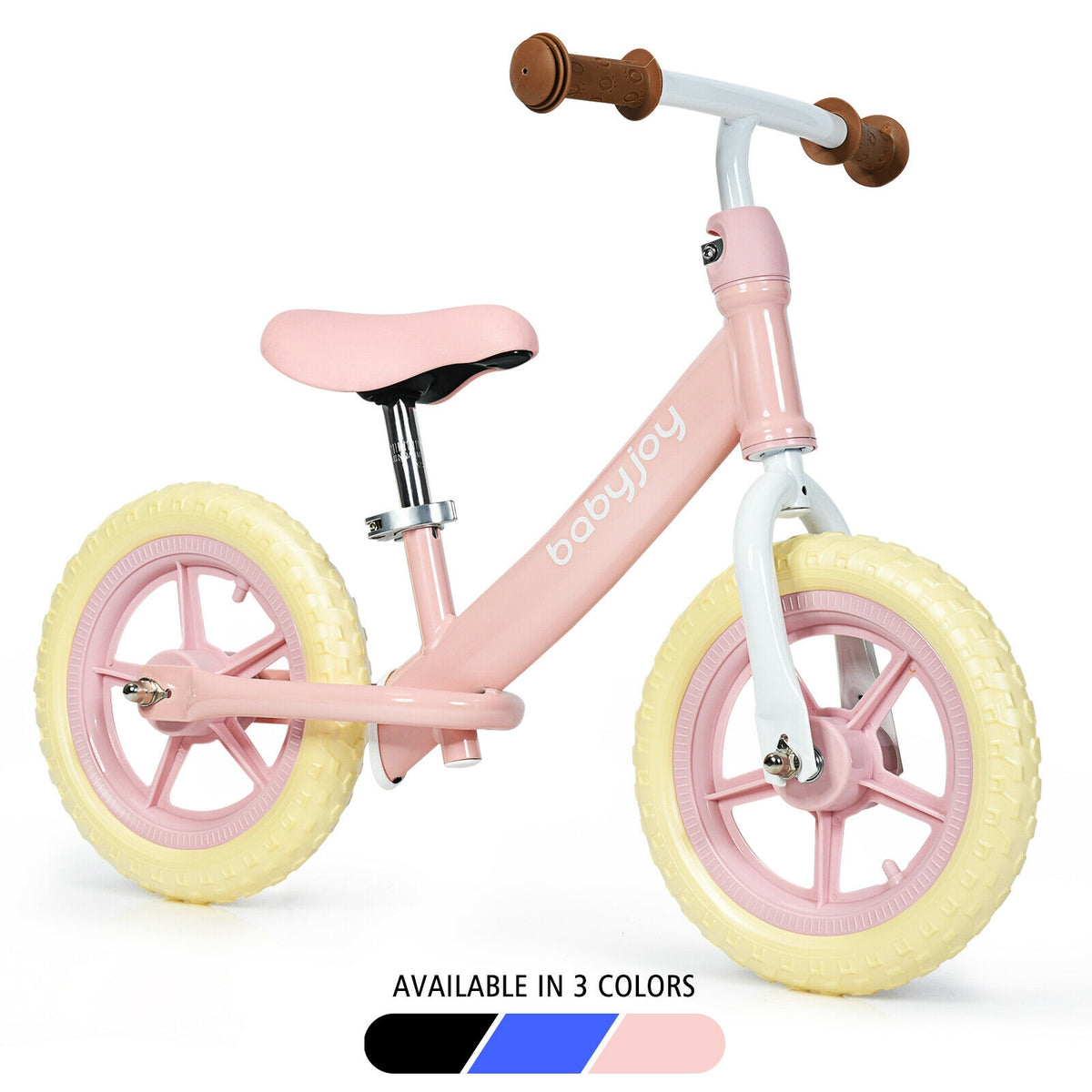 12 Inch Kids Balance No-Pedal Ride Pre Learn Bike with Adjustable Seat