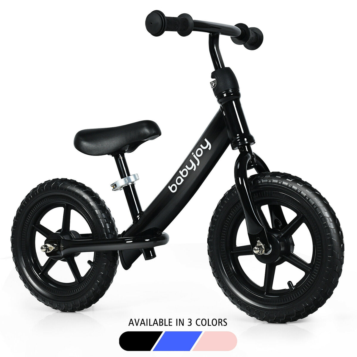 12 Inch Kids Balance No-Pedal Ride Pre Learn Bike with Adjustable Seat