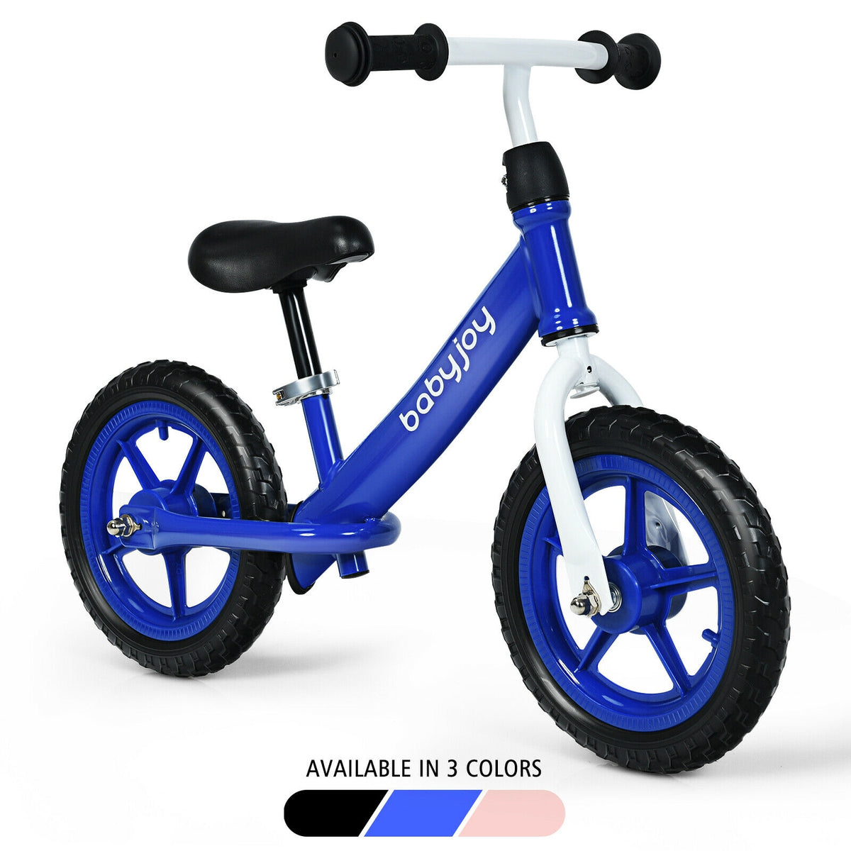 12 Inch Kids Balance No-Pedal Ride Pre Learn Bike with Adjustable Seat
