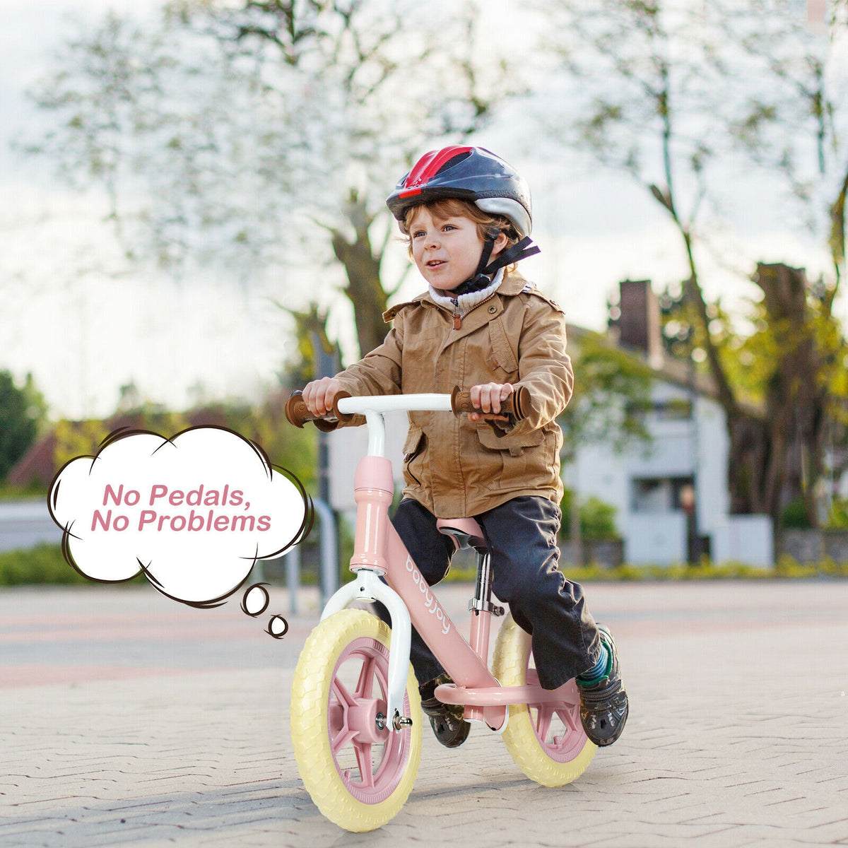 12 Inch Kids Balance No-Pedal Ride Pre Learn Bike with Adjustable Seat