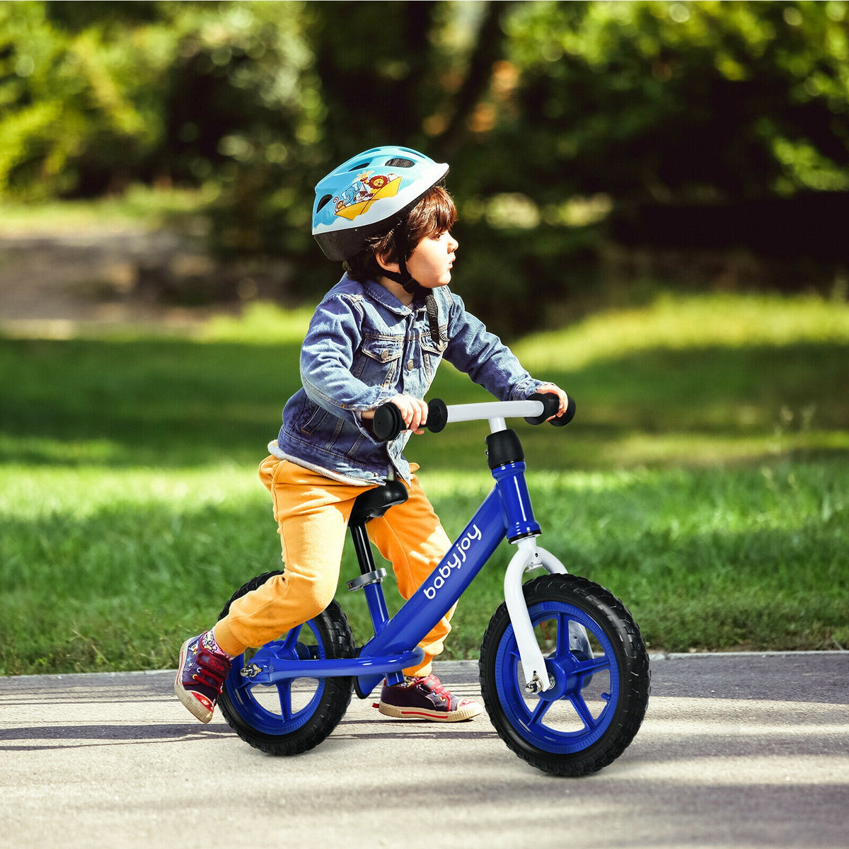 12 Inch Kids Balance No-Pedal Ride Pre Learn Bike with Adjustable Seat