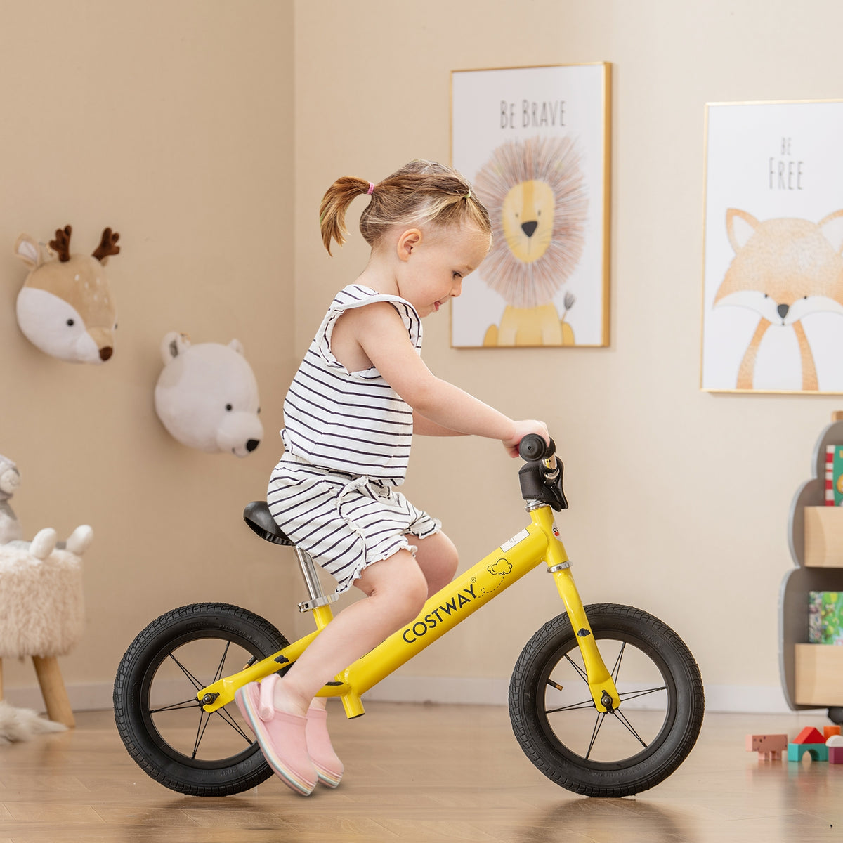 Draisienne pour tout-petit de 12 pouces avec guidon et selle réglables en hauteur