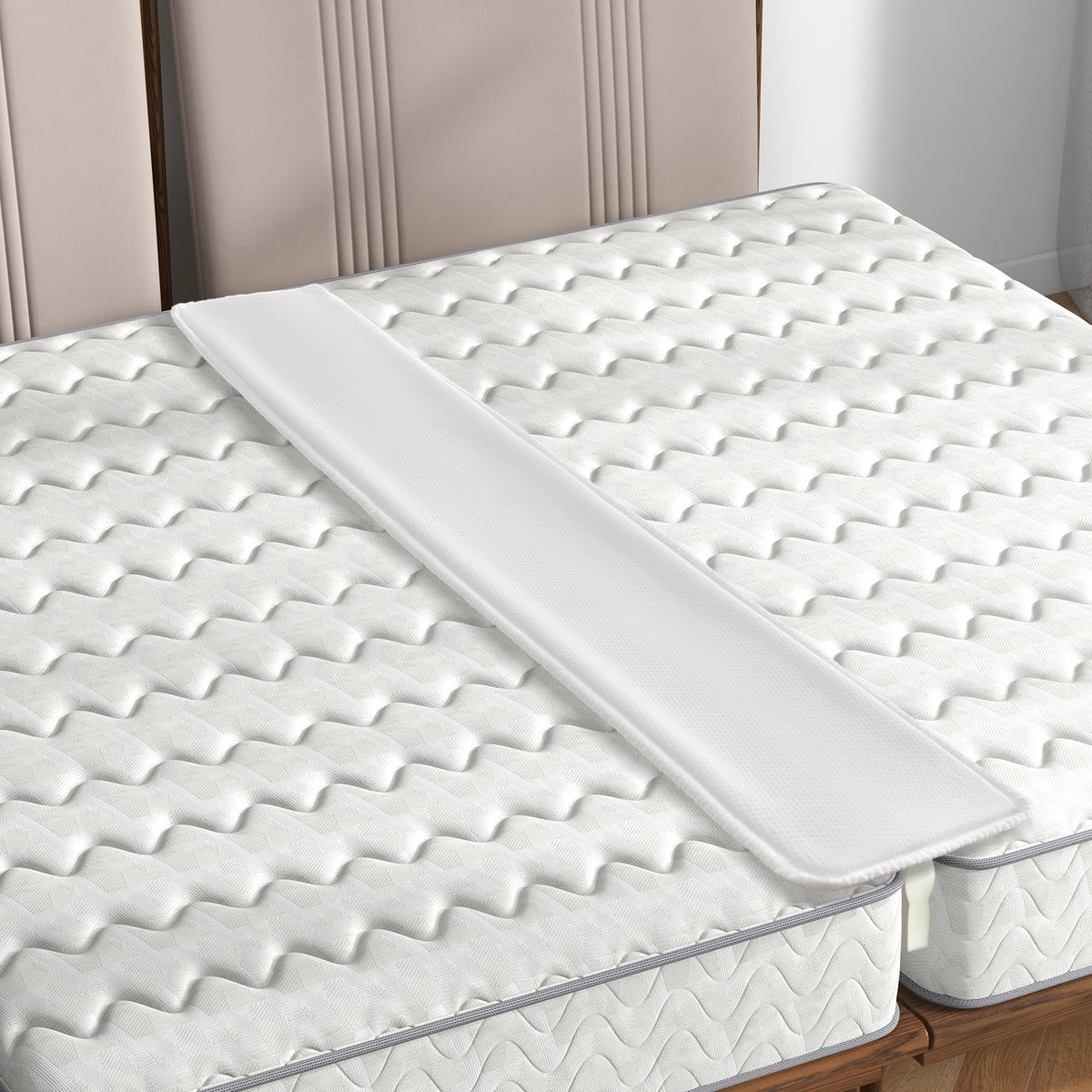 12 Inch Wide Bed Bridge Twin to King Converter Kit with Strap-Mattresses-DECOROLALA