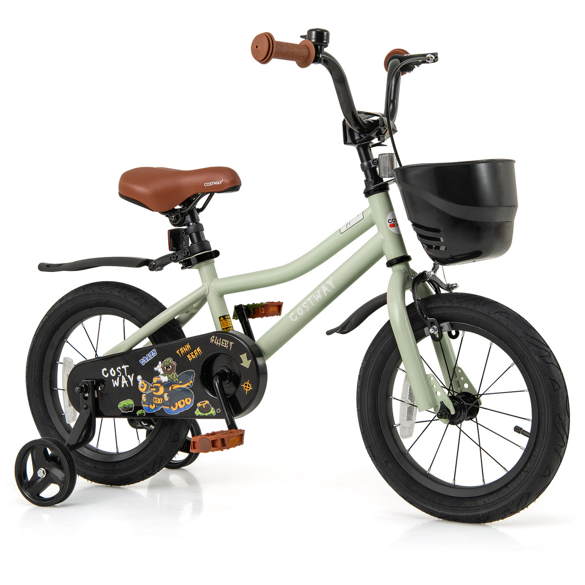 12" Kids Bike with Training Wheels for 3-4 Years Old-Kids Bike-DECOROLALA