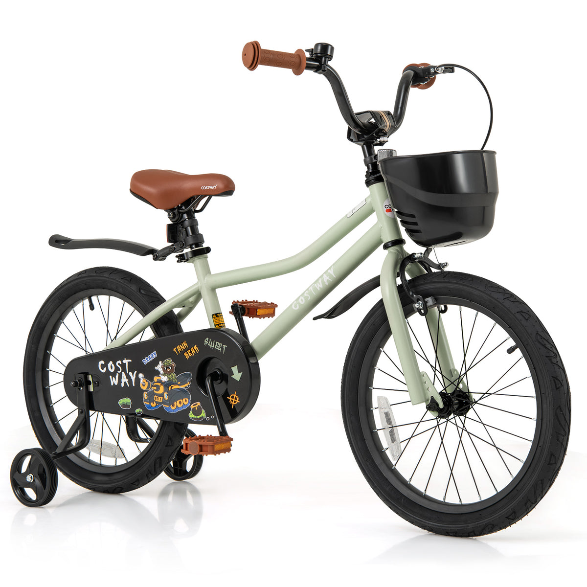 12" Kids Bike with Training Wheels for 3-4 Years Old-Kids Bike-DECOROLALA