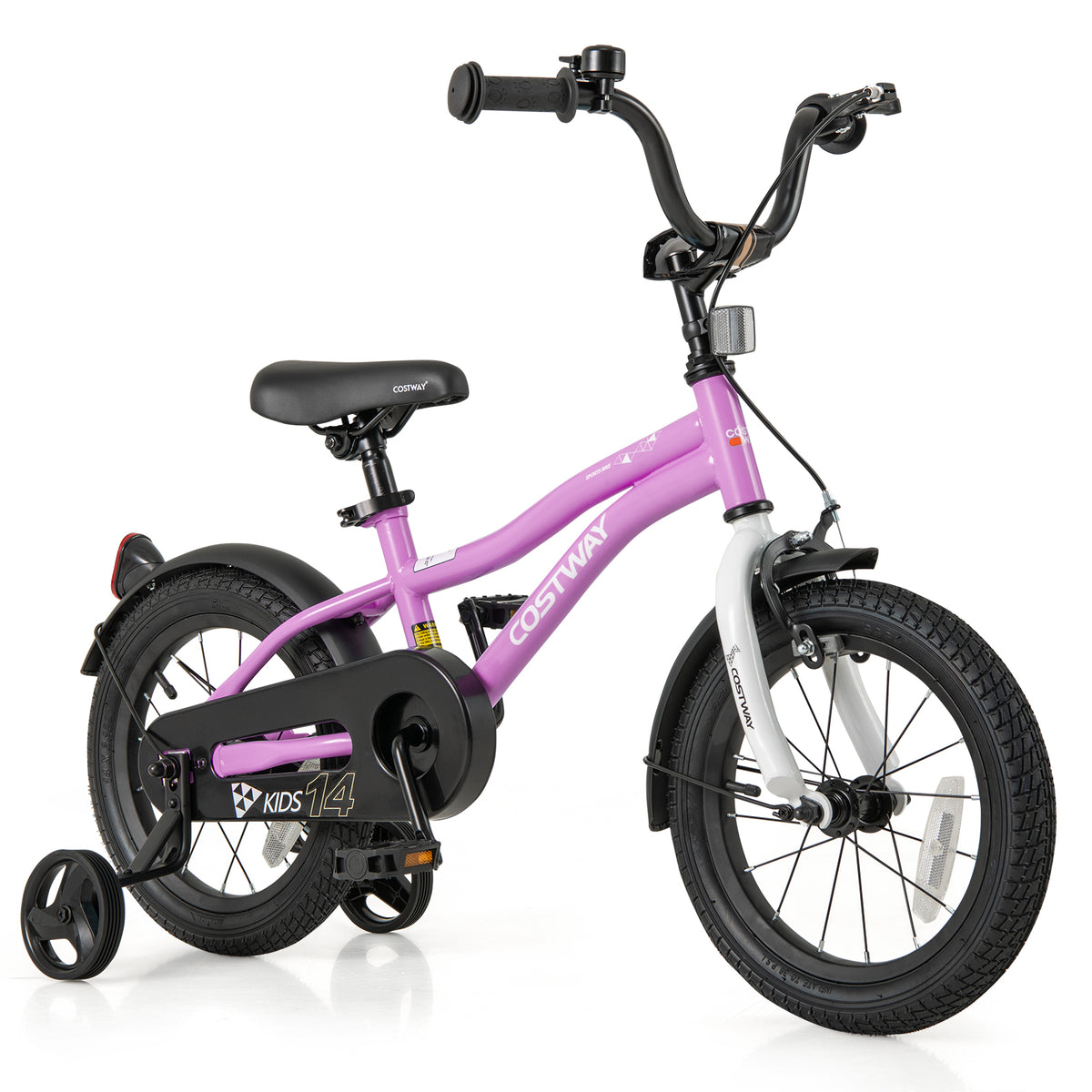 12" Kids Training Bicycle with Training Wheels for Ages 3-4-Kids Bike-DECOROLALA
