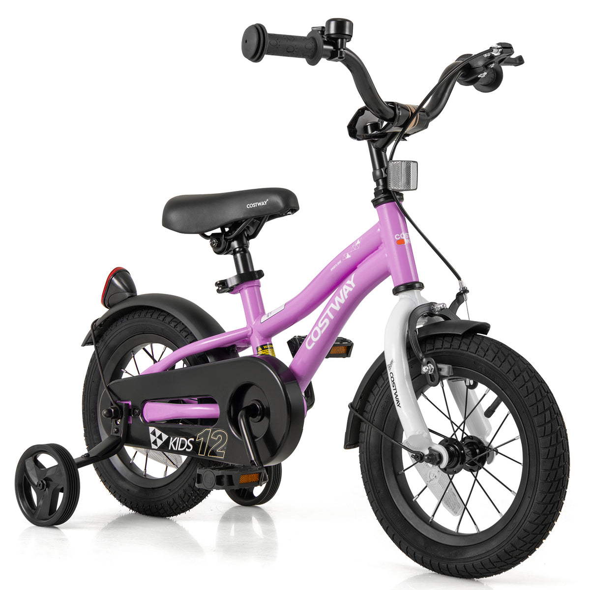 12" Kids Training Bicycle with Training Wheels for Ages 3-4-Kids Bike-DECOROLALA