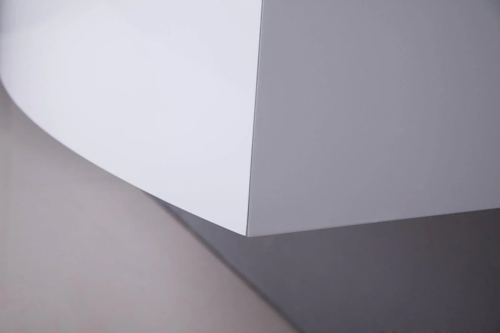 12" Matte White Wall Mount Storage with Green Glass Countertop Lima-Migration_Bathroom Vanities-DECOROLALA