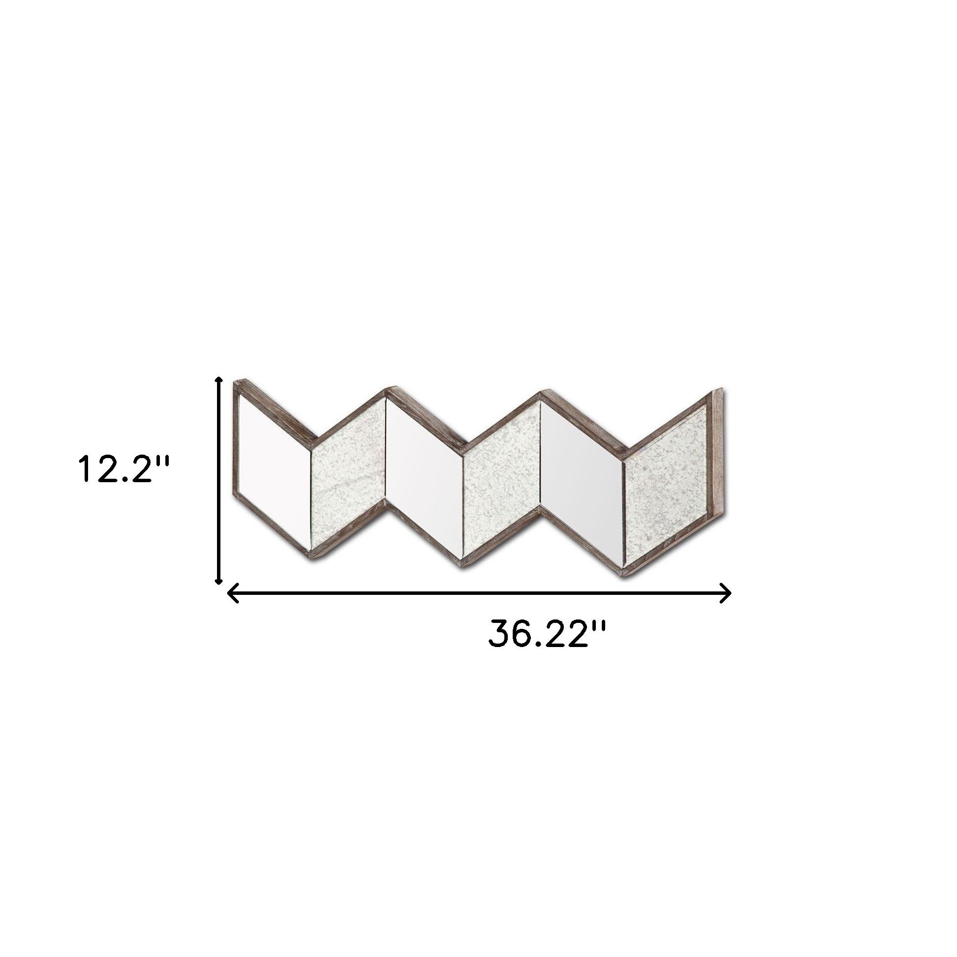 12" Natural Novelty Wood Framed Accent Mirror-Mirrors-DECOROLALA