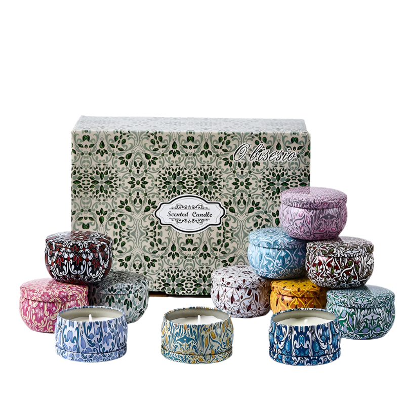 12-Pack Scented Soy Candles Set Natural Aromatherapy Candles-Candles-DECOROLALA