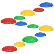 12 PCs Balance Stepping Stones for Kids with Anti-slip Mat, Turtle Shell Design, for Ages 3-8 Years, Stackable-Toys & Games > Baby & Toddler Toys > Kids Gym & Playmats-DECOROLALA