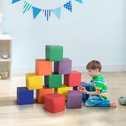 12 Piece Soft Play Blocks Soft Foam Toy Building And Stacking Blocks - Multicolours-Toys & Games > Baby & Toddler Toys > Kids Gym & Playmats-DECOROLALA