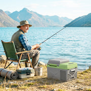 12 Volt Car Refrigerator, 12QT Car Fridge Electric Cooler, 12/24V DC and 110-240V AC, -4‚Ñâ~68‚Ñâ, Portable Refrigerator-Car Coolers-DECOROLALA