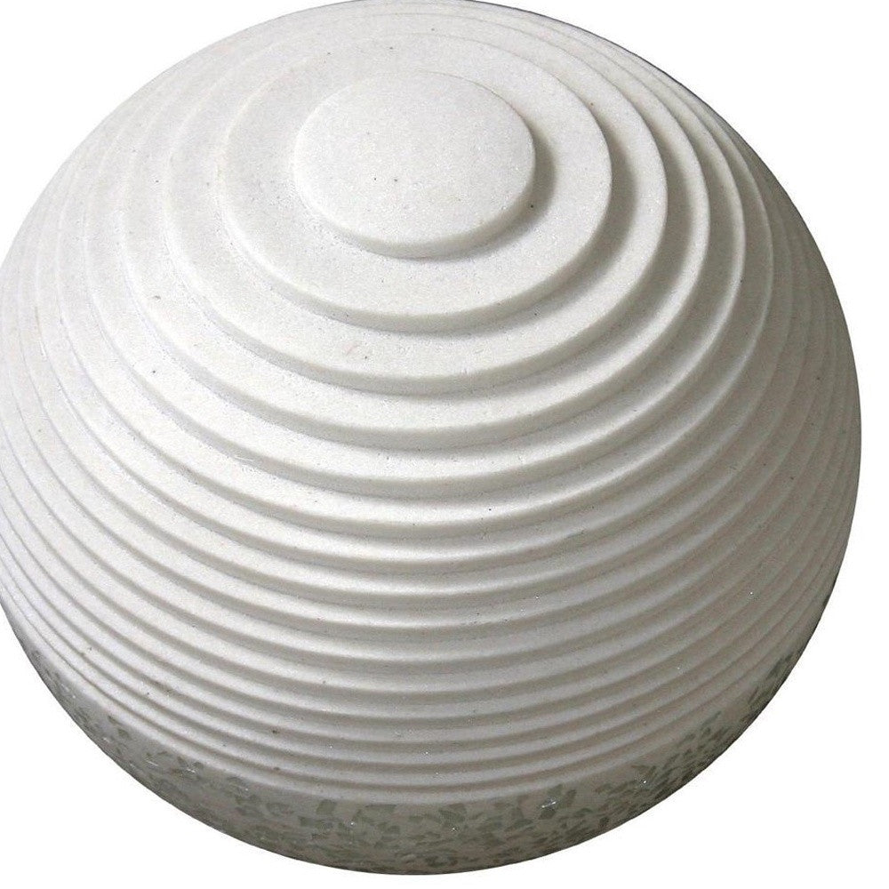 12" White Sandstone Garden Stone-Outdoor Accessories-Decor-Garden-Games-DECOROLALA