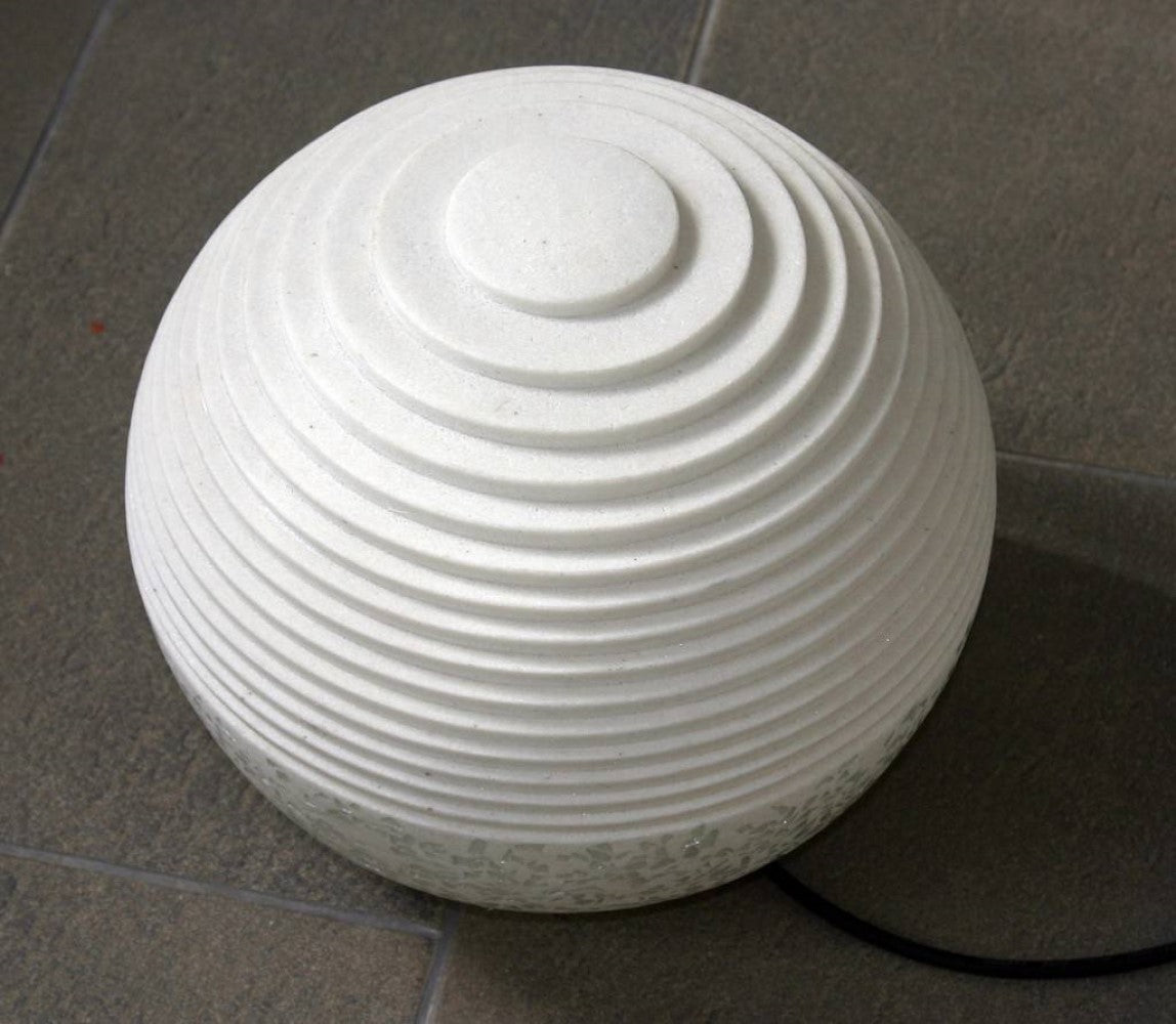 12" White Sandstone Garden Stone-Outdoor Accessories-Decor-Garden-Games-DECOROLALA