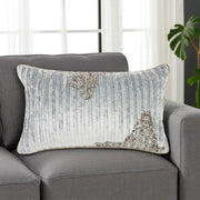 12" X 20" Periwinkle Cotton Throw Pillow-Accent Throw Pillows-DECOROLALA