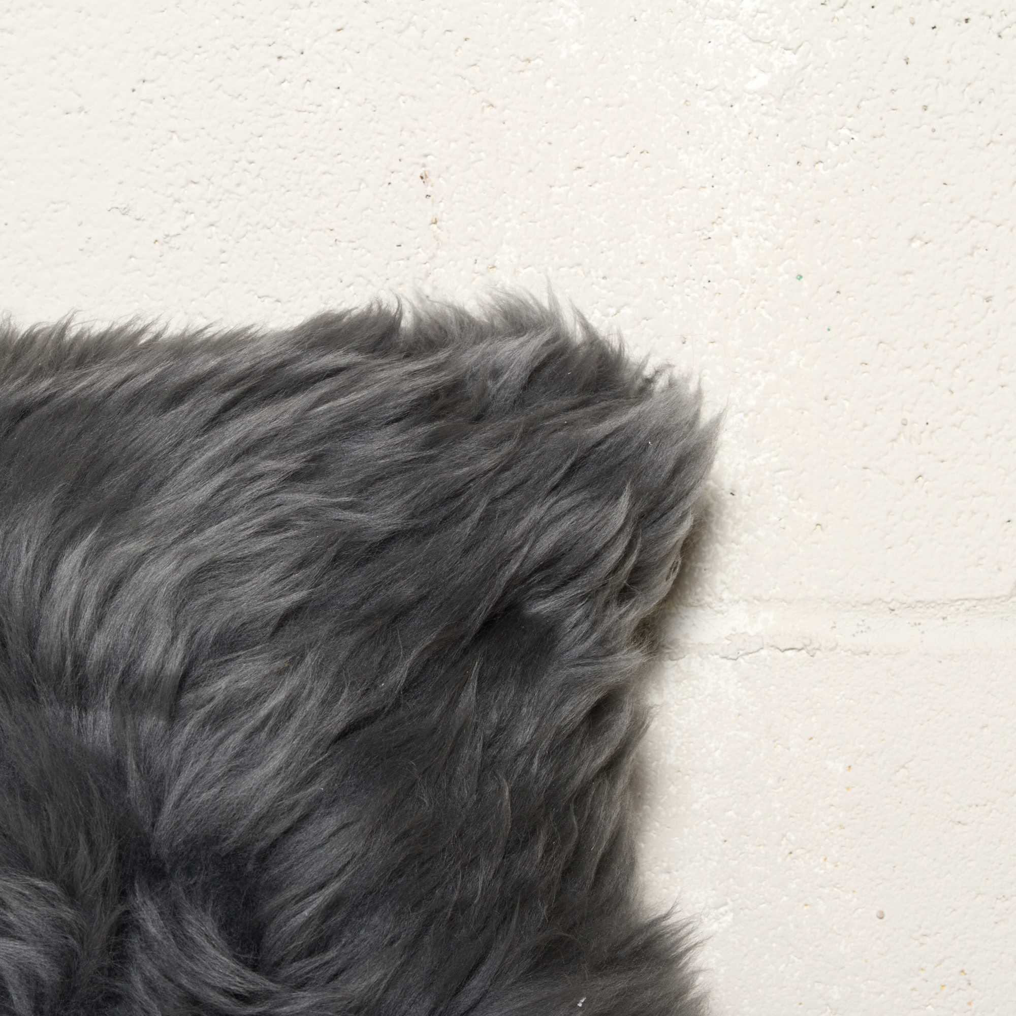 12" X 20" X 5" Gray Sheepskin Pillow 2 Pack-Accent Throw Pillows-DECOROLALA