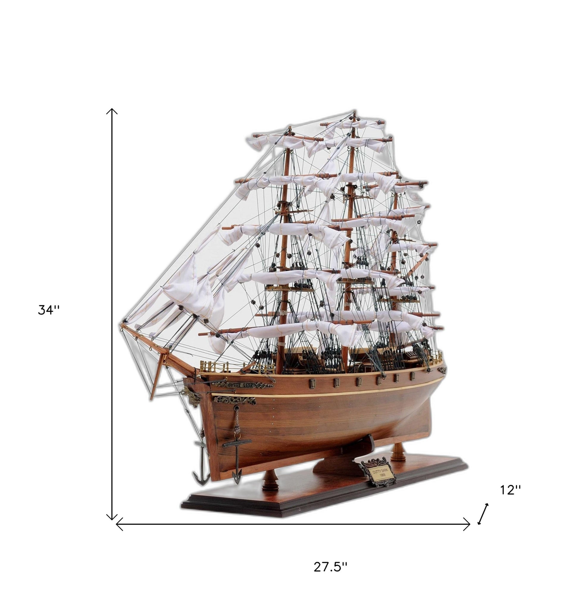 12" X 34" X 27.5" Cutty Sark-Sculptures-DECOROLALA