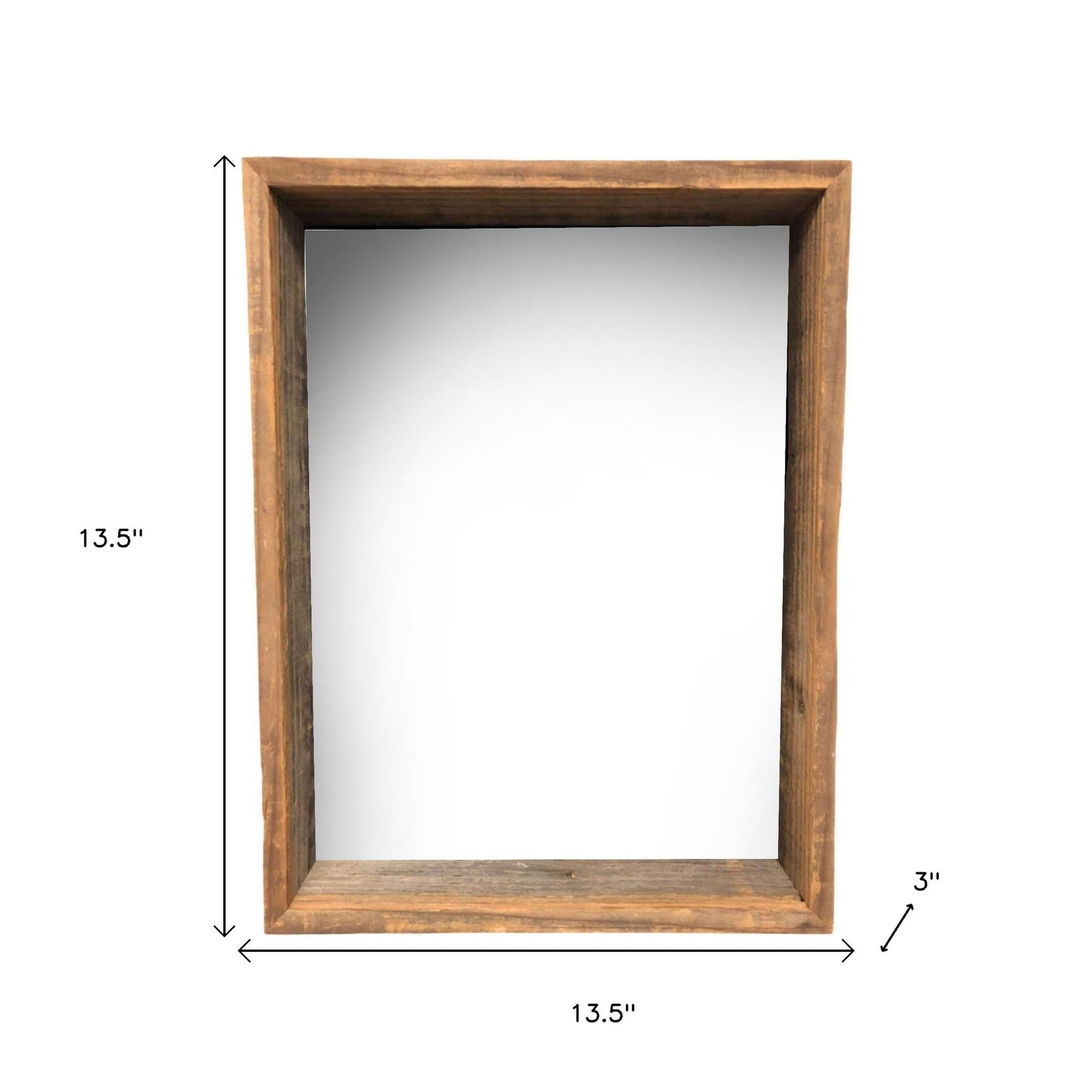 12" x 12" Gray Solid Wood Hanging Picture Frame-Picture Frames-DECOROLALA