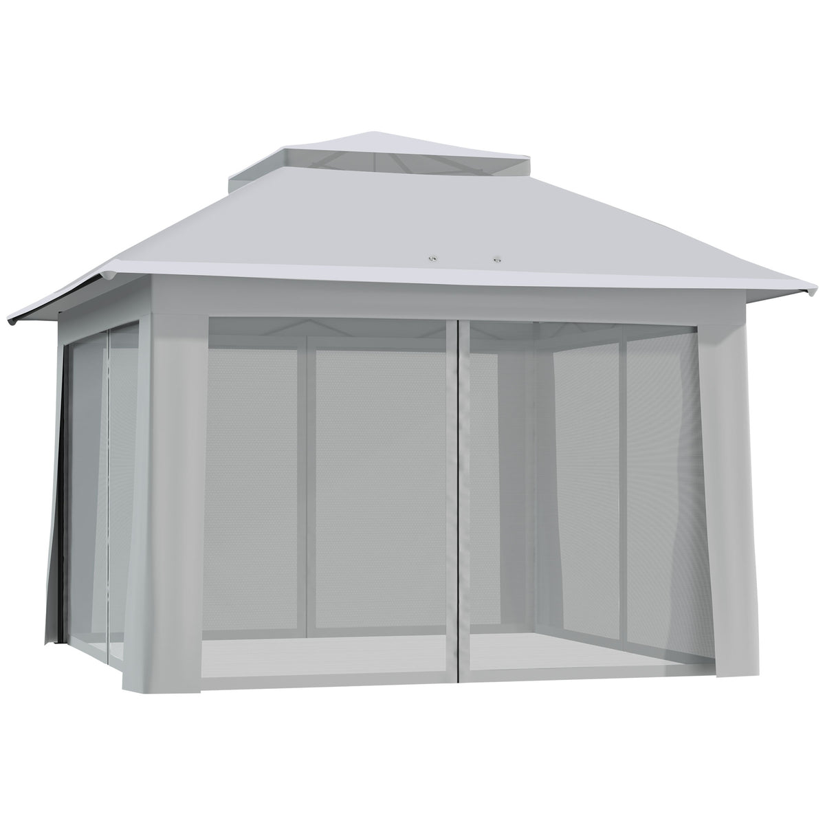 12' x 12' Pop-Up Canopy Tent - Dark Grey Steel Frame-Pop-Up Canopies-DECOROLALA