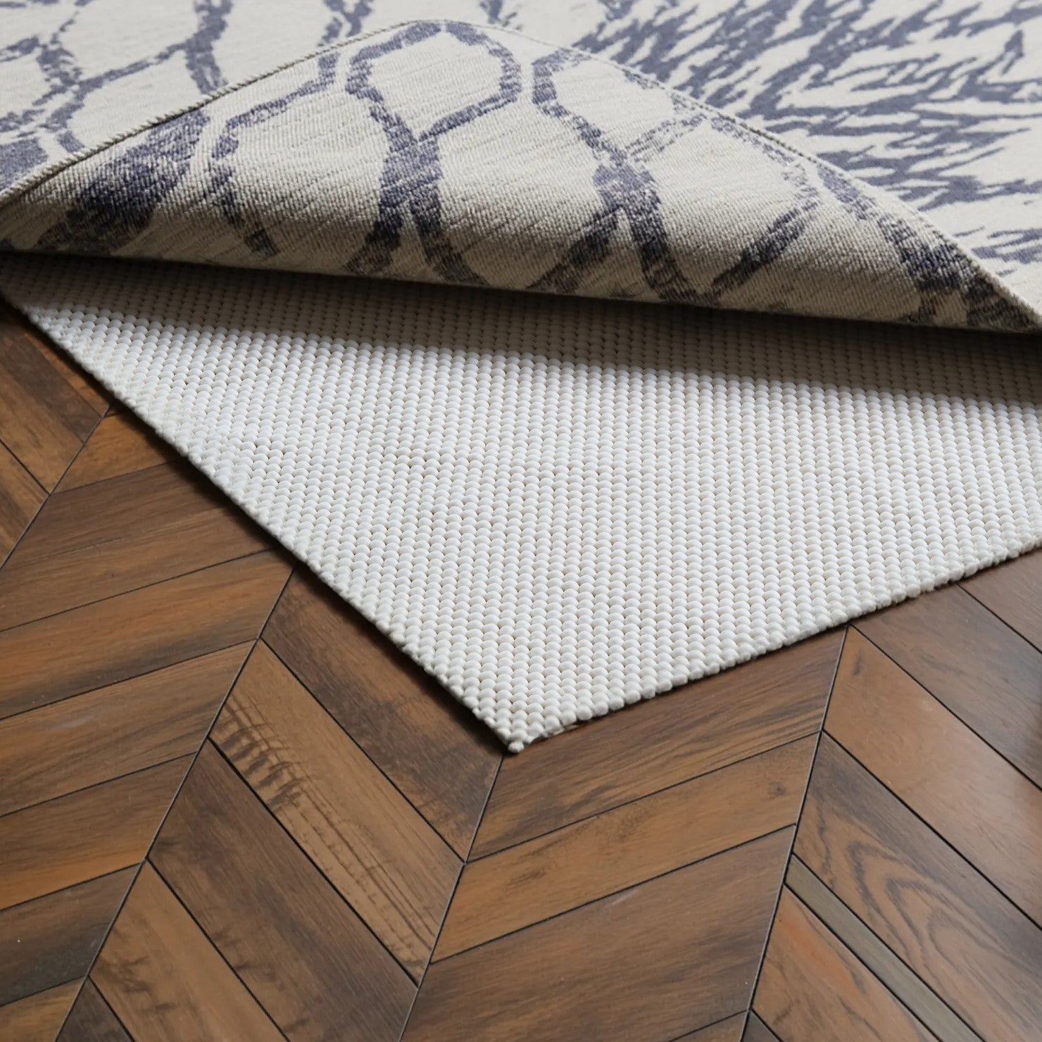 12' x 15' Beige Non Slip Rug Pad-Rug Pads-DECOROLALA