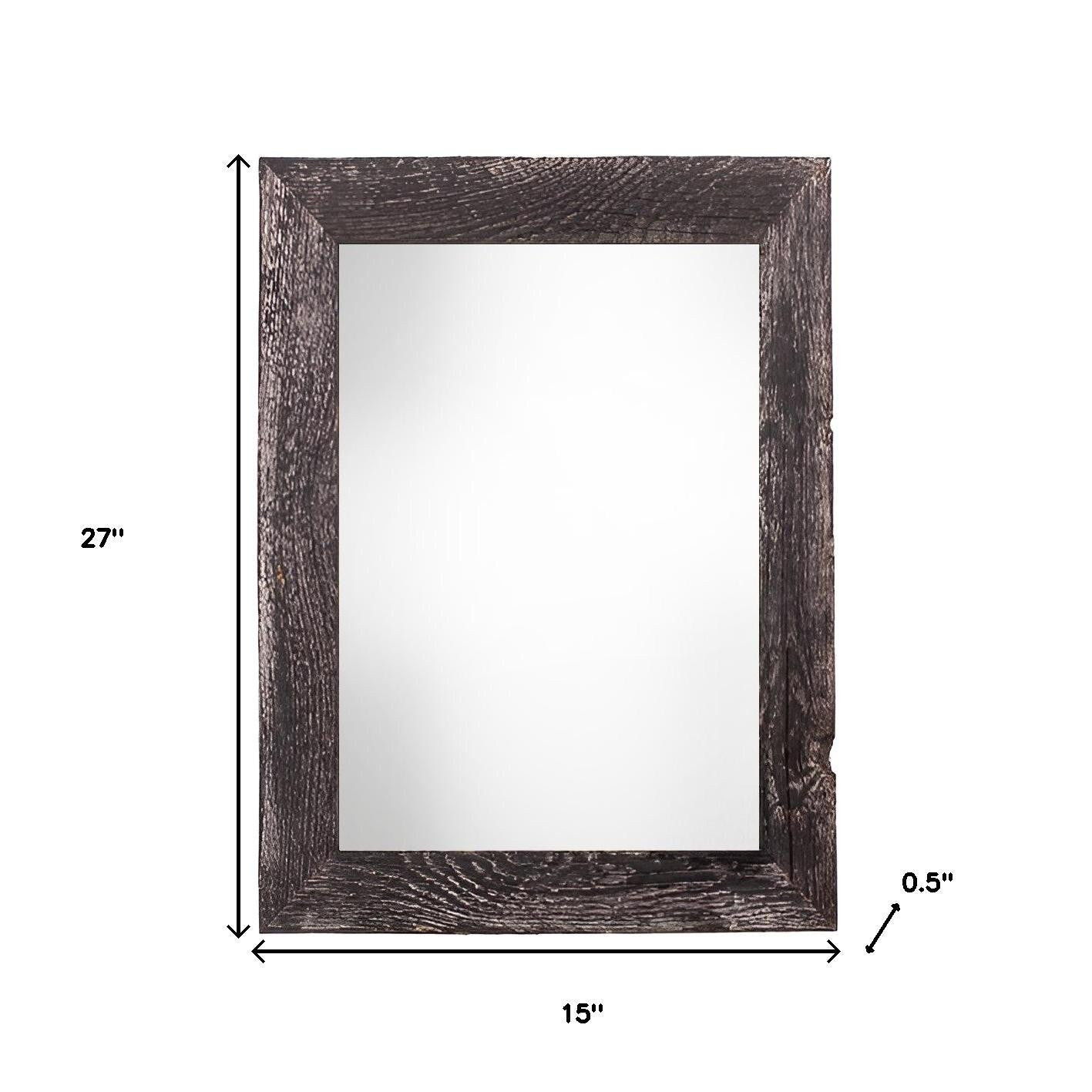 12" x 24" Black Solid Wood Hanging Picture Frame-Picture Frames-DECOROLALA