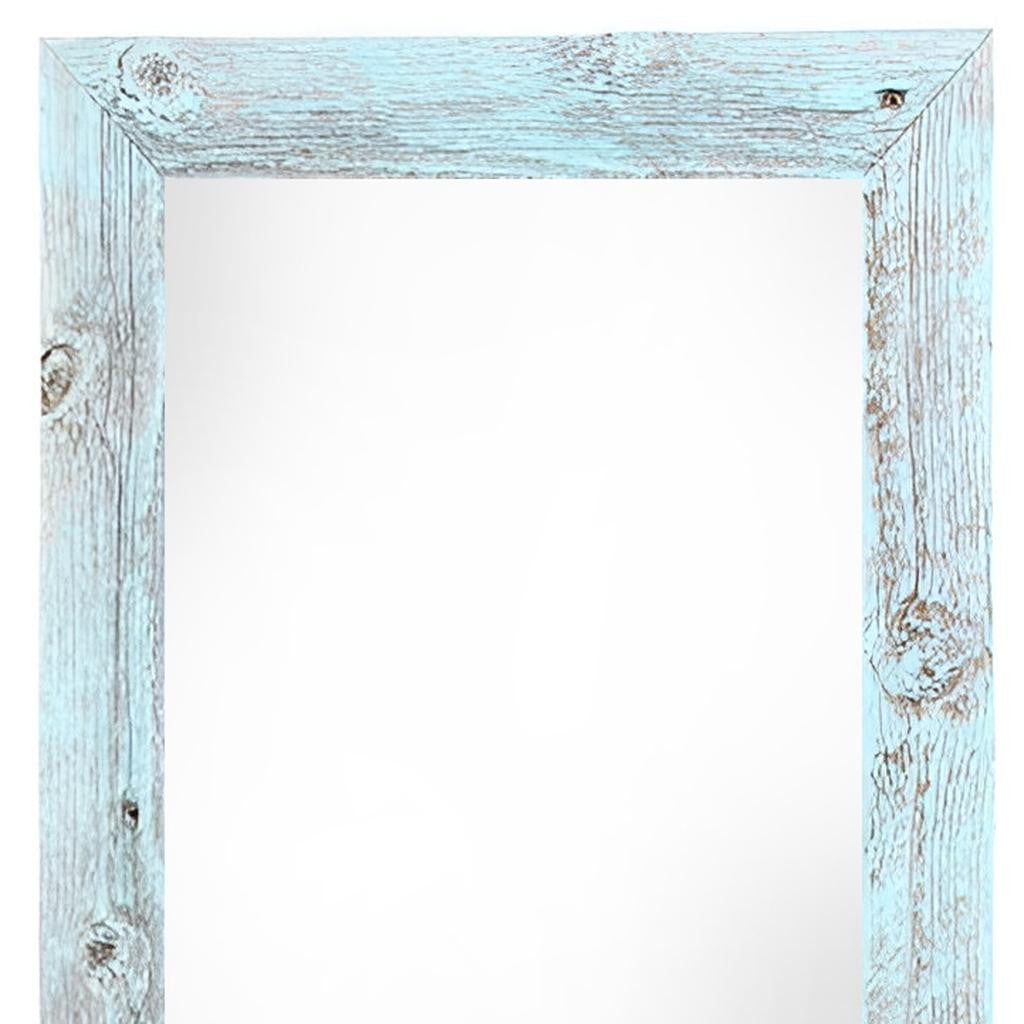 12" x 24" Blue Solid Wood Hanging Picture Frame-Picture Frames-DECOROLALA