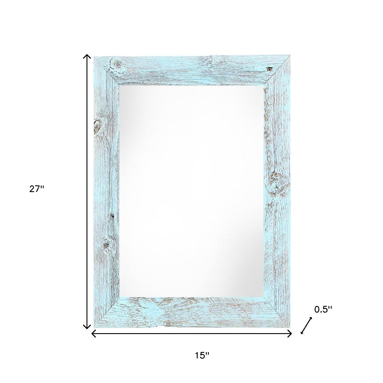 12" x 24" Blue Solid Wood Hanging Picture Frame-Picture Frames-DECOROLALA