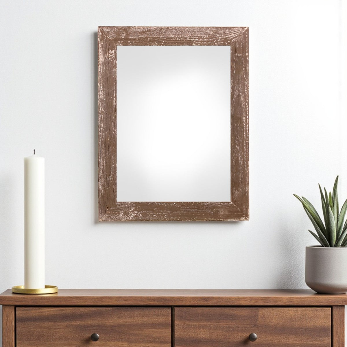 12" x 24" Espresso Solid Wood Hanging Picture Frame-Picture Frames-DECOROLALA