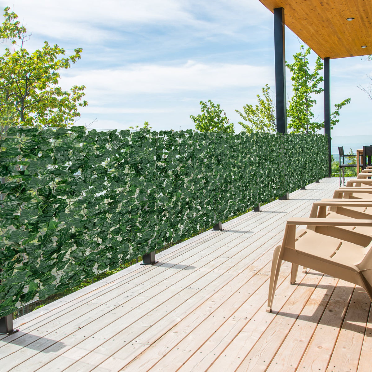 120 x 40 Inch Artificial Ivy Privacy Fence-Artificial Plants-DECOROLALA