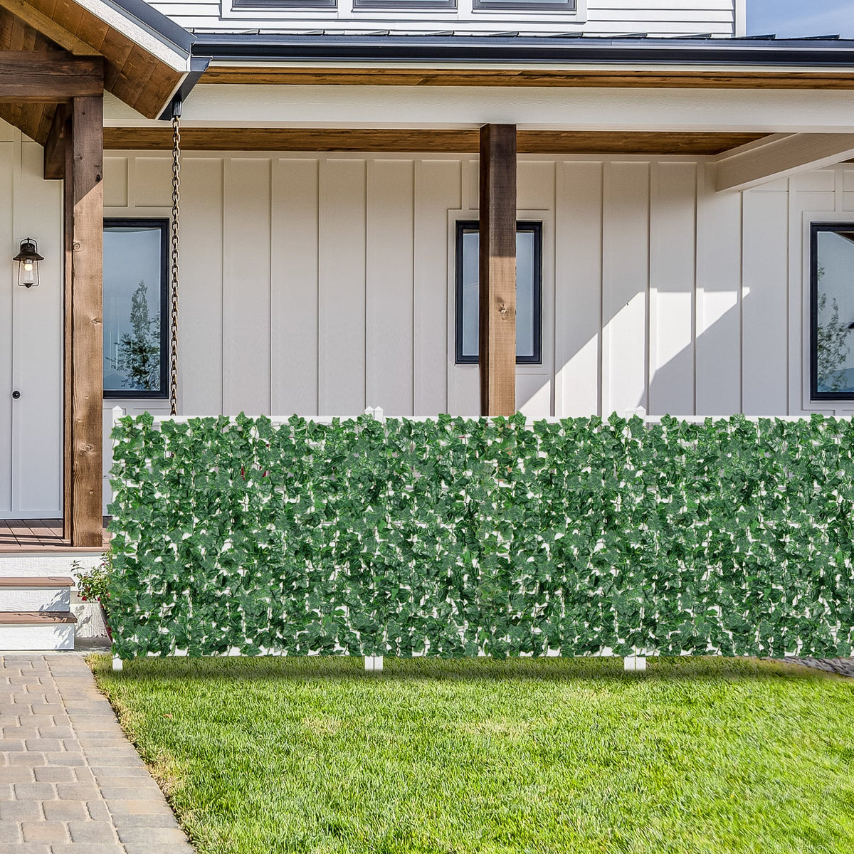 120 x 40 Inch Artificial Ivy Privacy Fence-Artificial Plants-DECOROLALA