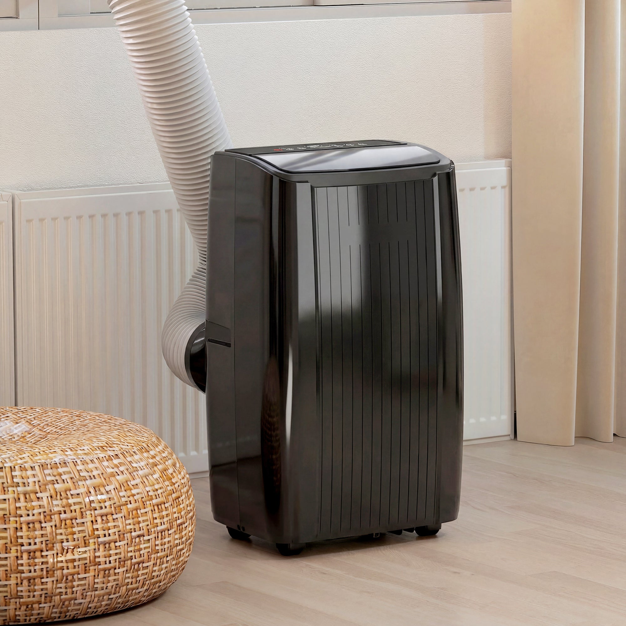 12000 BTU 5-in-1 Portable Air Conditioner with WiFi - Black-Air Conditioner-DECOROLALA