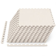 12Tiles 1/2" Puzzle Exercise Floor Mats-Beige-Yoga Accessories-DECOROLALA