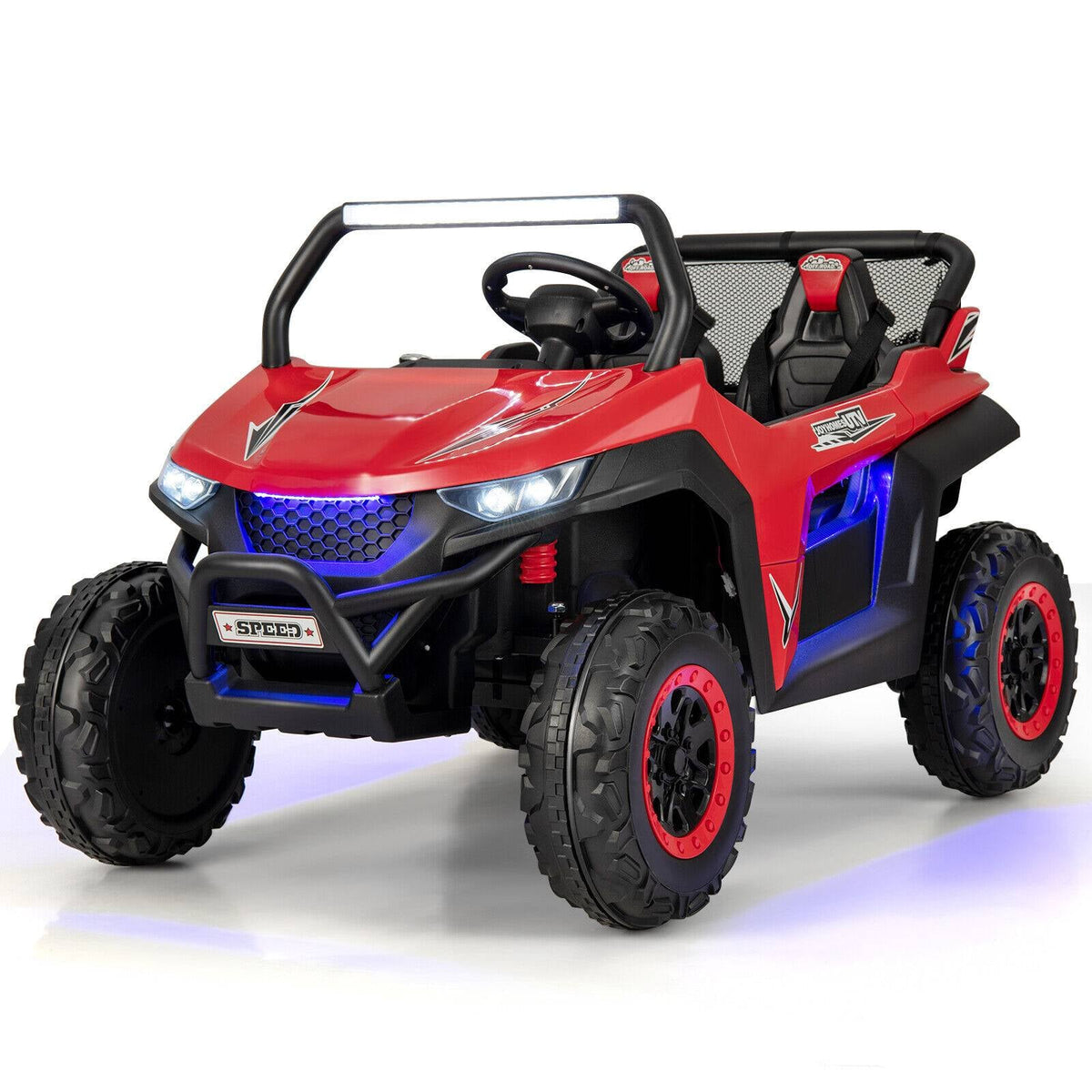12V 2-Seater Kids Ride-On UTV with Remote Control and Music-Electric Riding Vehicles-DECOROLALA