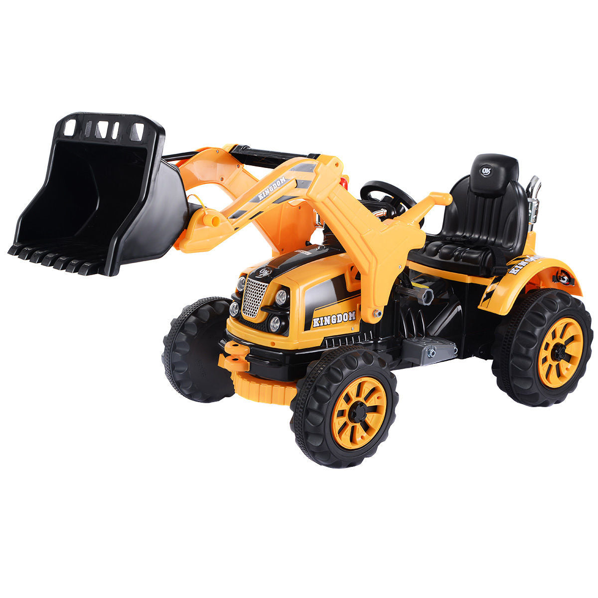 12V Battery Powered Kids Ride-On Excavator Dumper Truck-Electric Riding Vehicles-DECOROLALA