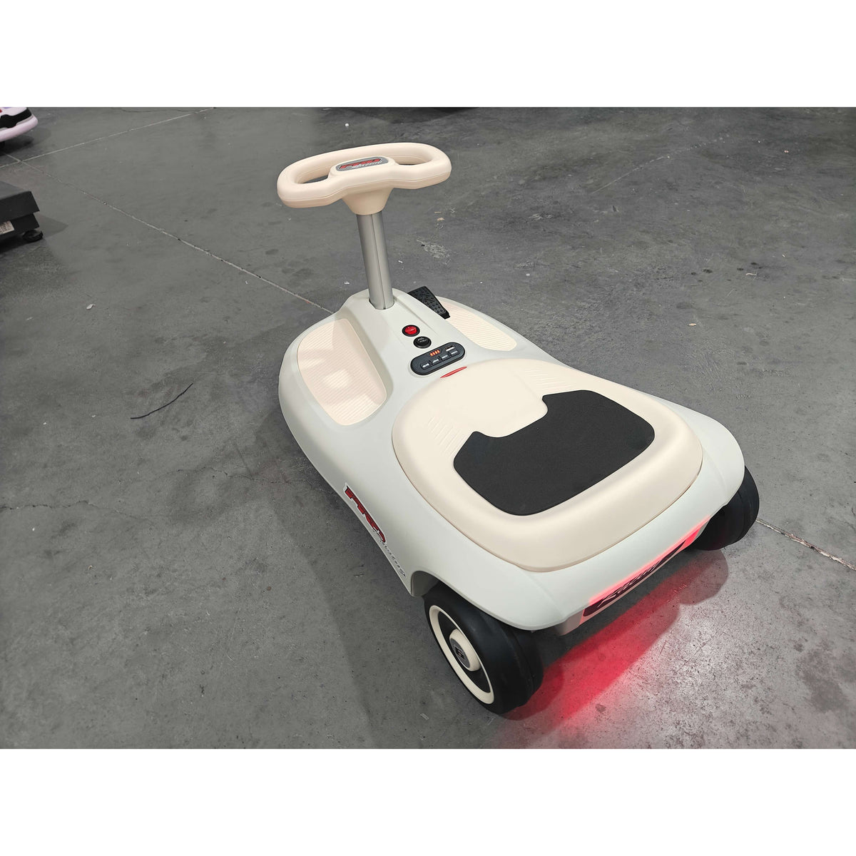 12V Electric Wiggle Car with 2 Speeds, Kids Ride On Car with Pedal, Soft Start, Music, Lights for 3-5 Years, White-Toys & Games > Baby & Toddler Toys > Electric Ride-On Toys > Electric Toy Cars-DECOROLALA