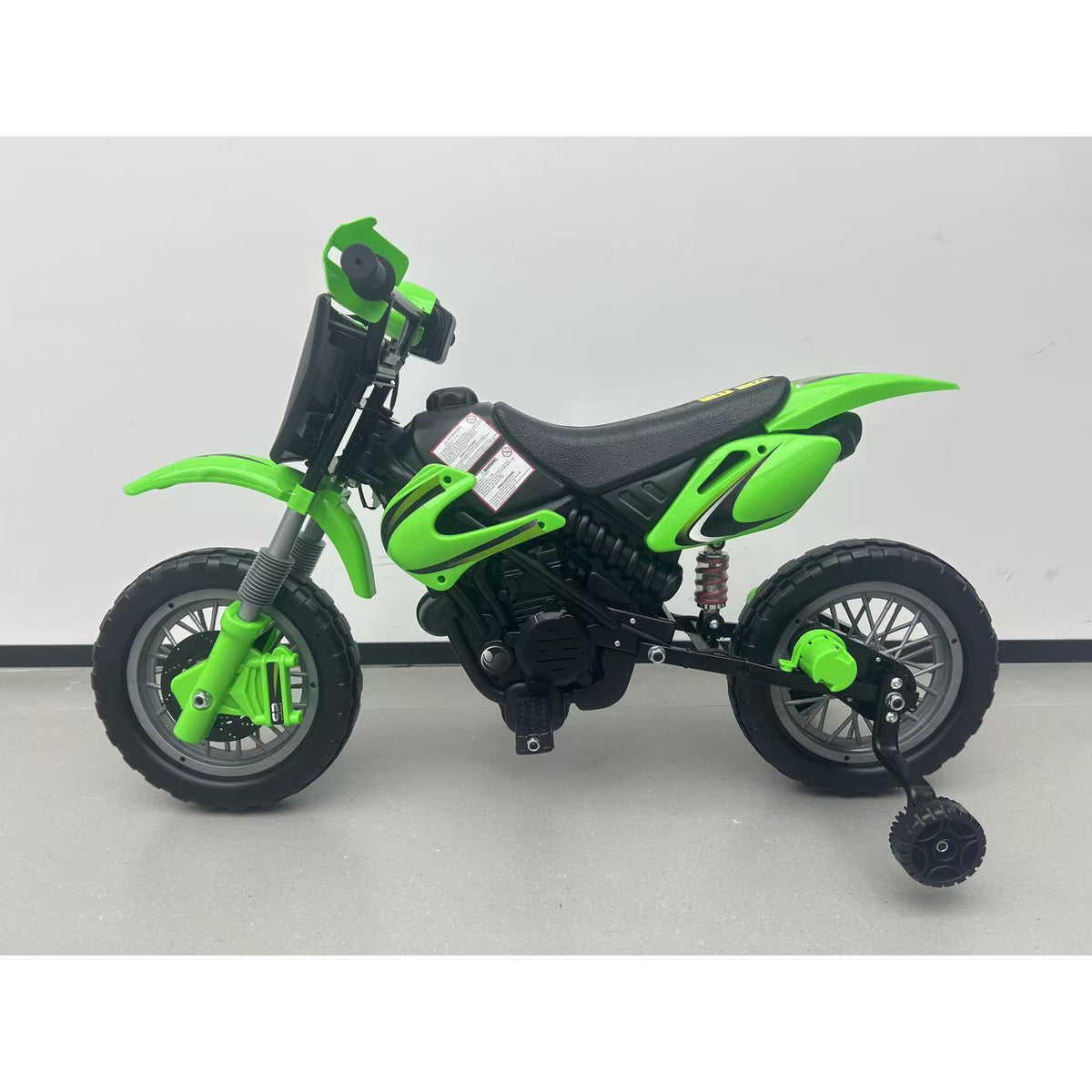 12V Kids Electric Motorcycle, Ride on Motorcycle with Training Wheels, Rear Suspension, Horn for 3-6 Years-Toys & Games > Baby & Toddler Toys > Electric Ride-On Toys > Electric Motorcycles-DECOROLALA