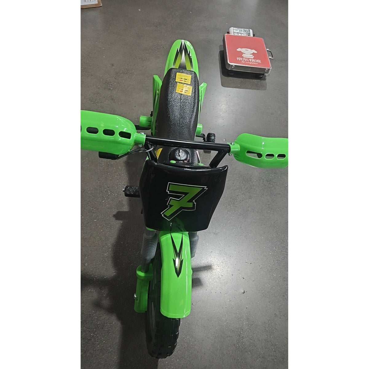 12V Kids Electric Motorcycle, Ride on Motorcycle with Training Wheels, Rear Suspension, Horn for 3-6 Years-Toys & Games > Baby & Toddler Toys > Electric Ride-On Toys > Electric Motorcycles-DECOROLALA