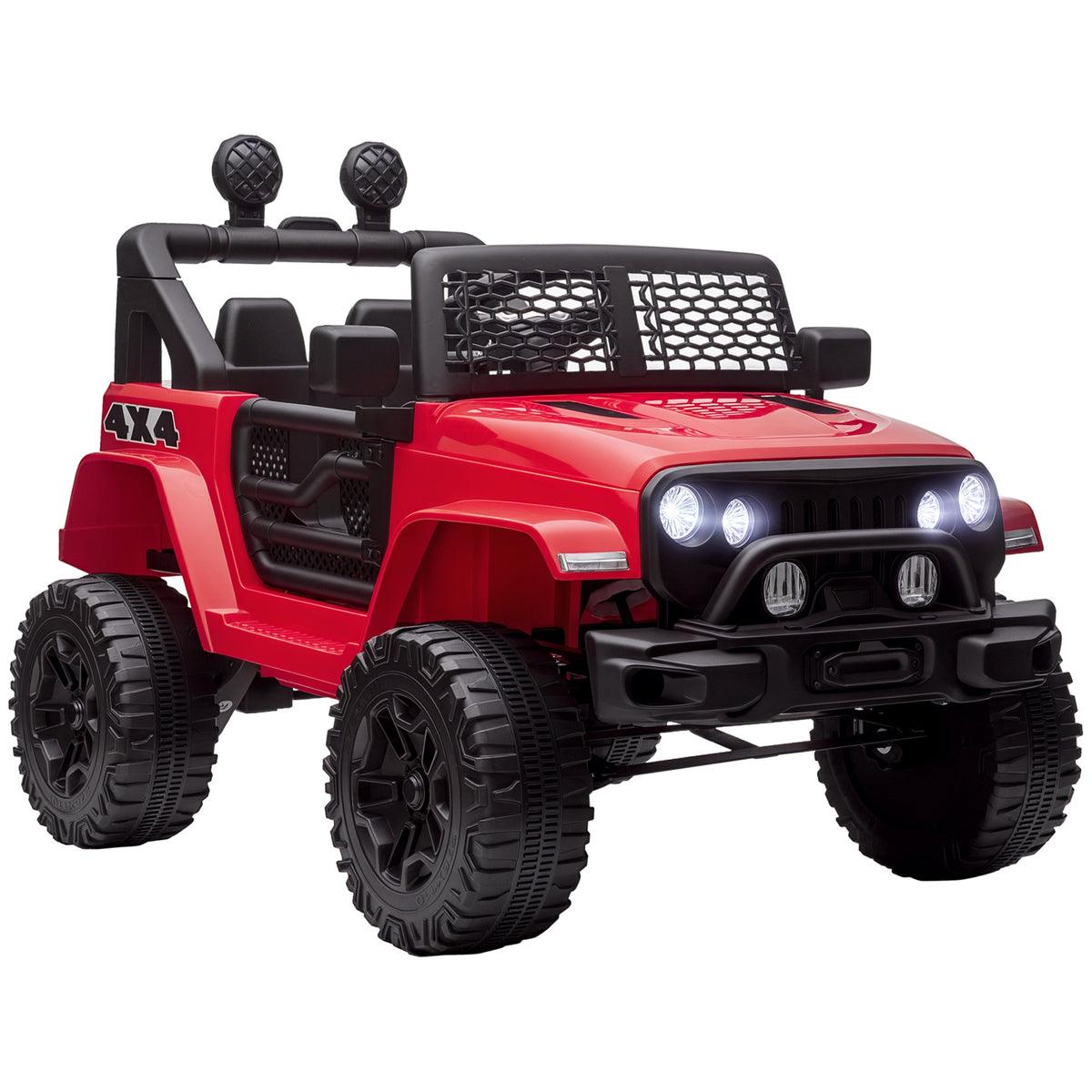 12V Kids Ride-On Off-Road Truck with Remote Control-Toys & Games > Baby & Toddler Toys > Electric Ride-On Toys > Electric Toy Cars-DECOROLALA
