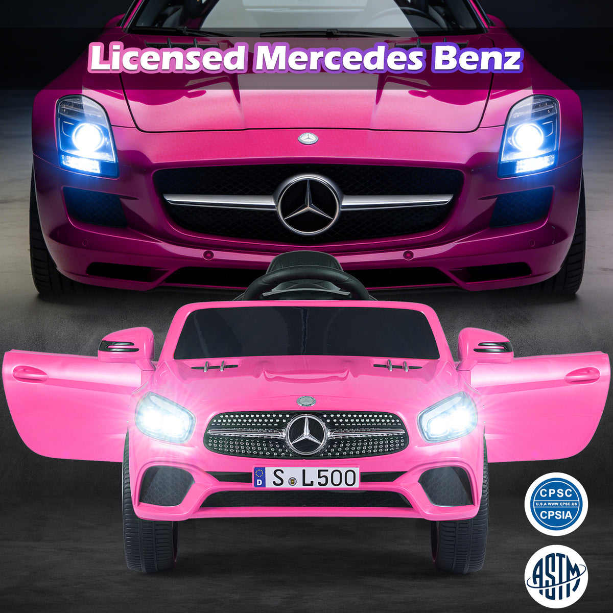Mercedes-Benz SL R231 12V Kids Ride-On Car with Remote Control