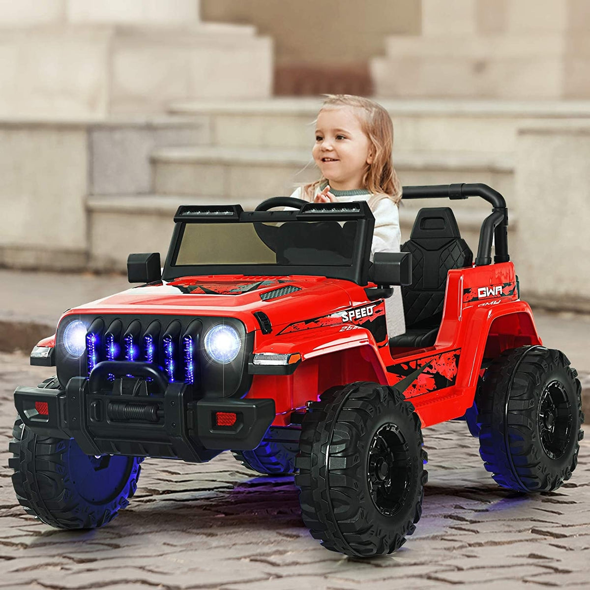 12V Kids Ride-On Jeep Car with 2.4G Remote Control
