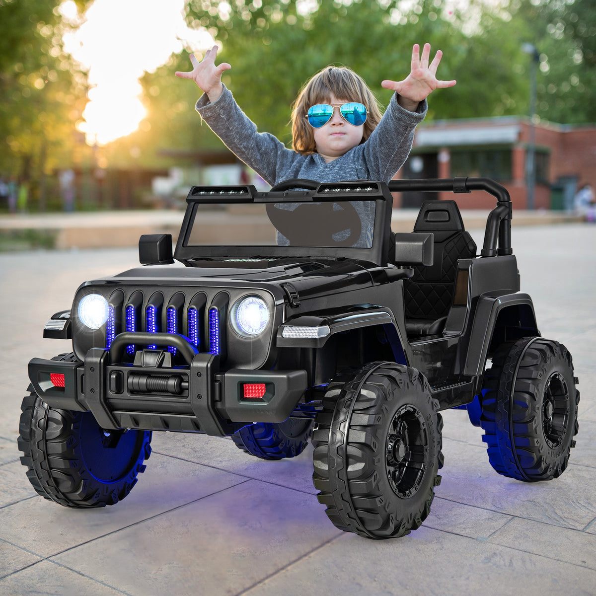 12V Kids Ride-On Jeep Car with 2.4G Remote Control