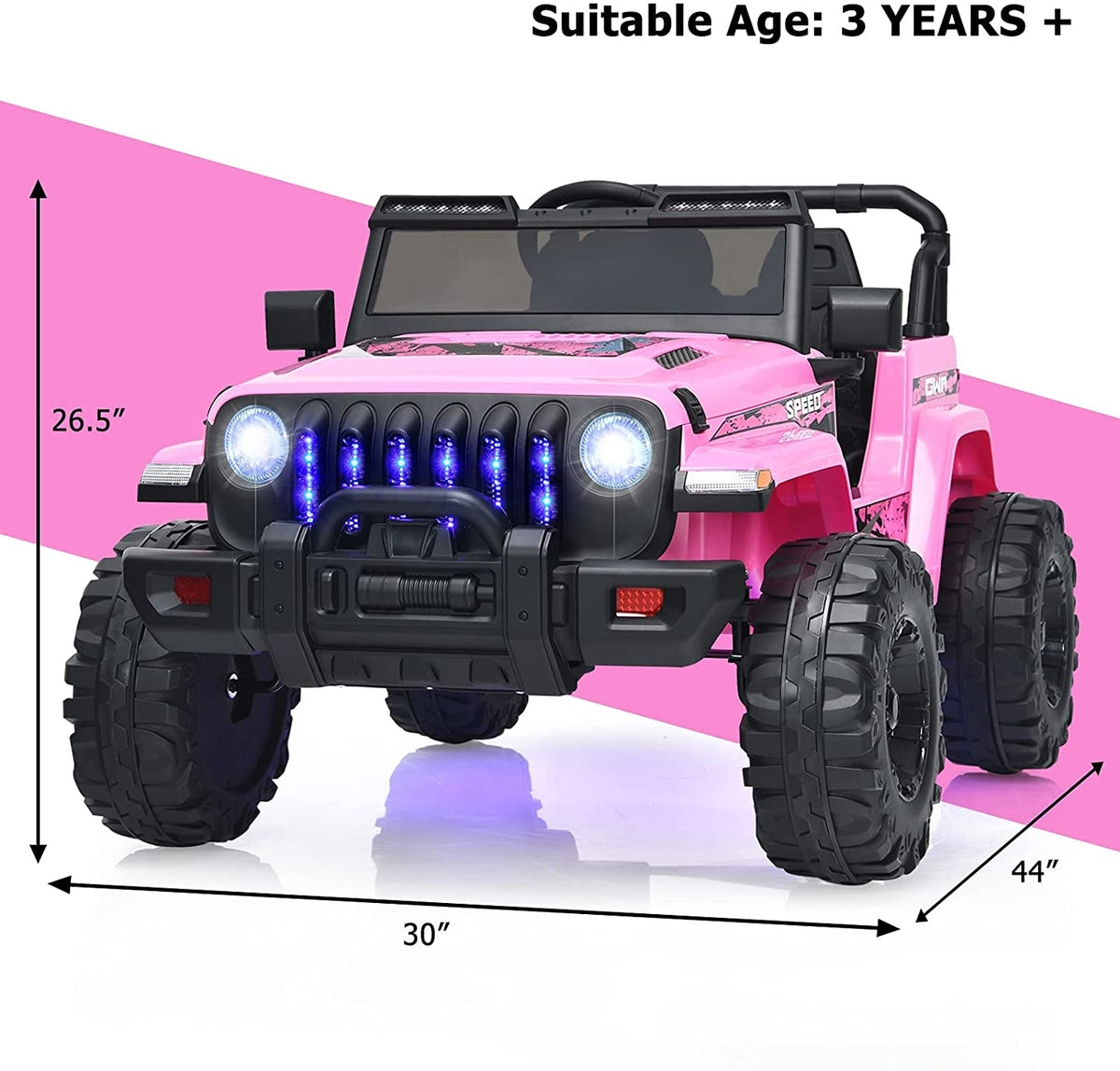 12V Kids Ride-On Jeep Car with 2.4G Remote Control